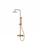 Lavita Natynkowy zestaw prysznicowy z deszczownicą Spark Brushed Copper 5900378342328